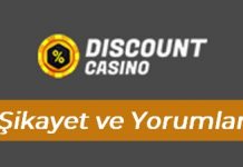 Discount Casino Şikâyet ve Yorumlar