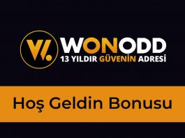 Wonodd Hoş Geldin Bonusu