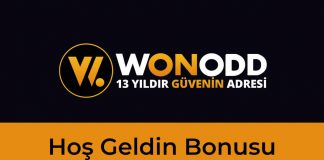 Wonodd Hoş Geldin Bonusu